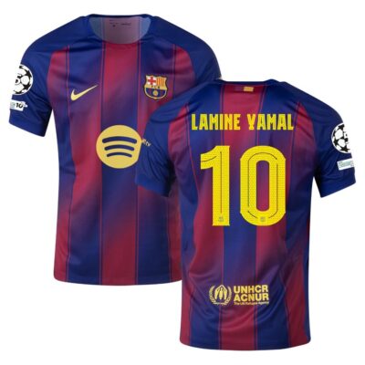Barca Home Jersey 2025-2026 Lamine Yamal Ucl