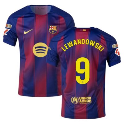 Barca Home Jersey 2025-2026 Lewandowski La Liga
