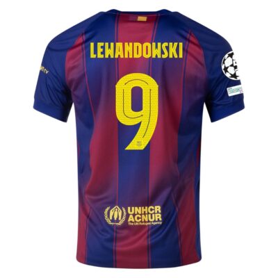 Alternative view of Barca Home Jersey 2025-2026 Lewandowski Ucl