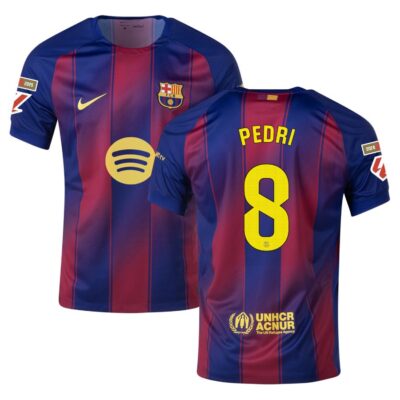 Barca Home Jersey 2025-2026 Pedri La Liga