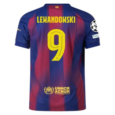 Alternative view of Barca Home Match Jersey 2025-2026 Lewandowski Ucl