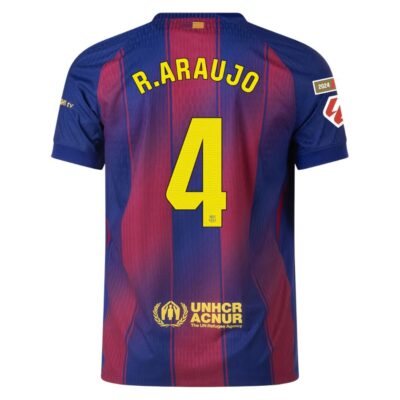 Alternative view of Barca Home Match Shirt 2025-2026 Araujo La Liga