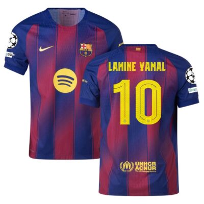 Barca Home Match Shirt 2025-2026 Lamine Yamal Ucl