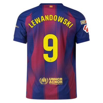 Alternative view of Barca Home Match Shirt 2025-2026 Lewandowski La Liga