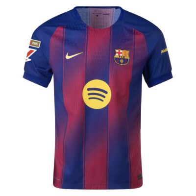 Barca Home Match Shirt 2025-2026 Lewandowski La Liga - Image 3