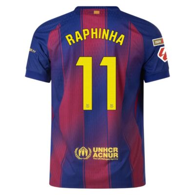 Alternative view of Barca Home Match Shirt 2025-2026 Raphinha La Liga