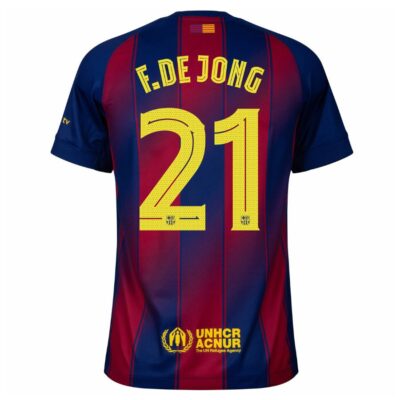 Alternative view of Barca Home Shirt 2025-2026 De Jong