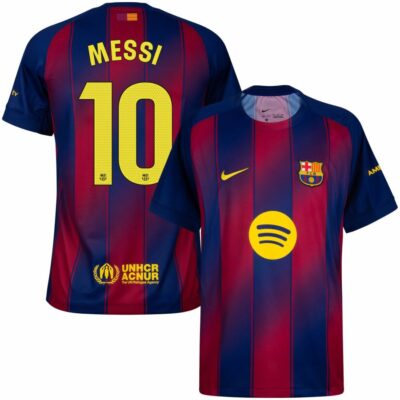Barca Home Shirt 2025-2026 Messi 10 La Liga