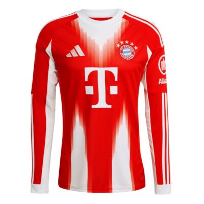 Bayern Munich Home Shirt 2025-2026 Long Sleeve