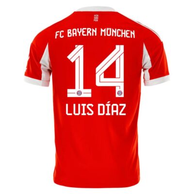 Alternative view of Bayern Munich Home Shirt 2025-2026 Luis Diaz