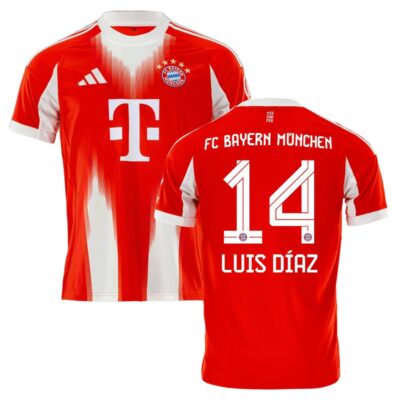 Bayern Munich Home Shirt 2025-2026 Luis Diaz