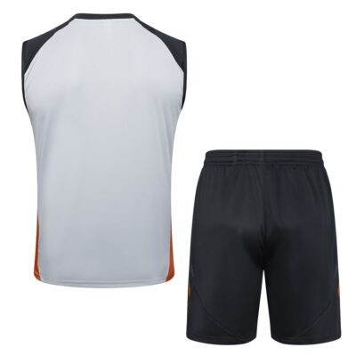 Benfica 2024 2025 White Black Short Jersey Tank Top Soccer Training Suit - Image 4