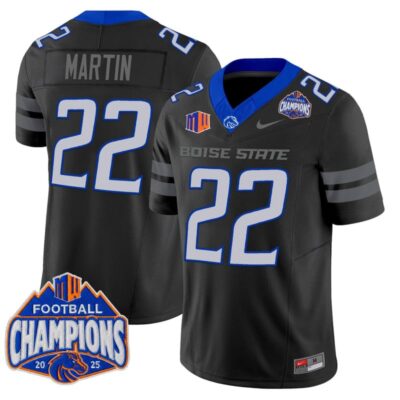 Boise State Broncos 2025 Mountain West Football Champions Vapor Limited Jersey - Black / Doug Martin