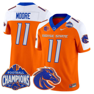 Boise State Broncos 2025 Mountain West Football Champions Vapor Limited Jersey - Orange Alternate / Kellen Moore