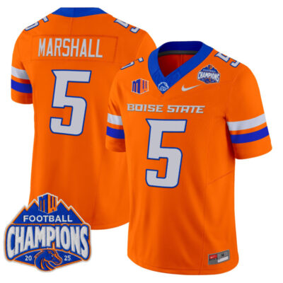 Boise State Broncos 2025 Mountain West Football Champions Vapor Limited Jersey - Orange / Chris Marshall