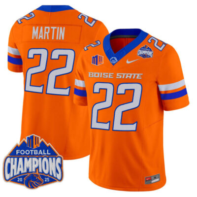 Boise State Broncos 2025 Mountain West Football Champions Vapor Limited Jersey - Orange / Doug Martin