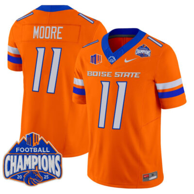 Boise State Broncos 2025 Mountain West Football Champions Vapor Limited Jersey - Orange / Kellen Moore