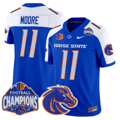 Boise State Broncos 2025 Mountain West Football Champions Vapor Limited Jersey - Royal Alternate / Kellen Moore