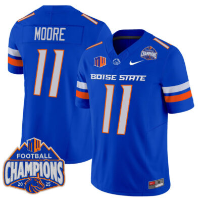 Boise State Broncos 2025 Mountain West Football Champions Vapor Limited Jersey - Royal / Kellen Moore