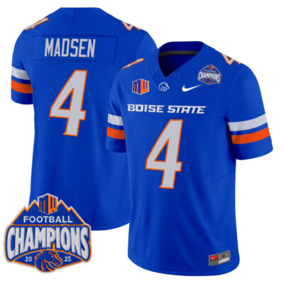 Boise State Broncos 2025 Mountain West Football Champions Vapor Limited Jersey - Royal / Maddux Madsen