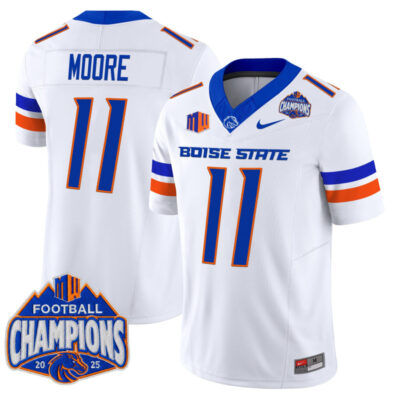 Boise State Broncos 2025 Mountain West Football Champions Vapor Limited Jersey - White / Kellen Moore