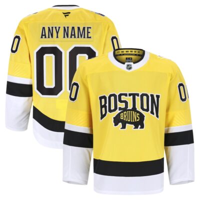 Boston Bruins 2026 NHL Stadium Series Pro Custom Jersey - Gold