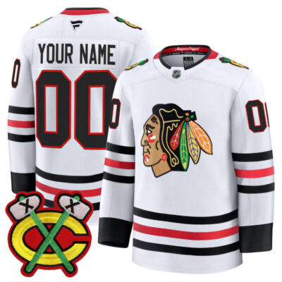 Chicago Blackhawks 2025/26 Premium Custom Jersey - White