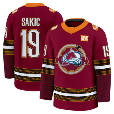 Colorado Avalanche 'Wingleader Edition' Premium Jersey - Stitched - Joe Sakic