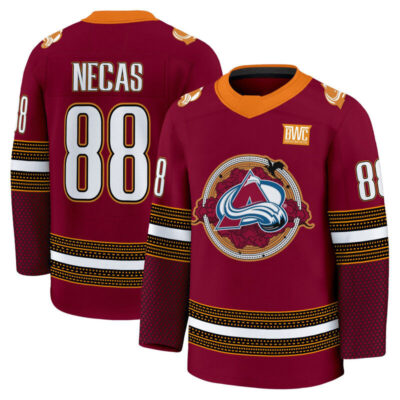 Colorado Avalanche 'Wingleader Edition' Premium Jersey - Stitched - Martin Necas