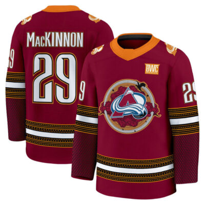 Colorado Avalanche 'Wingleader Edition' Premium Jersey - Stitched - Nathan MacKinnon