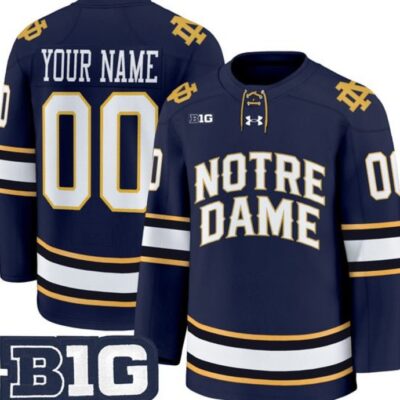 Custom Jersey Notre Dame Fighting Irish Hockey 2025-2026 Premium Vapor Patch All Stitched