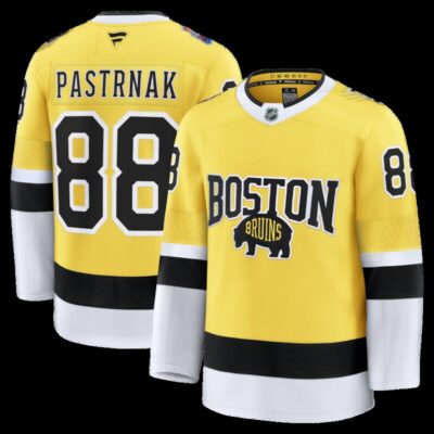 David Pastrnak Boston Bruins 2026 NHL Stadium Series Premium Jersey - Gold