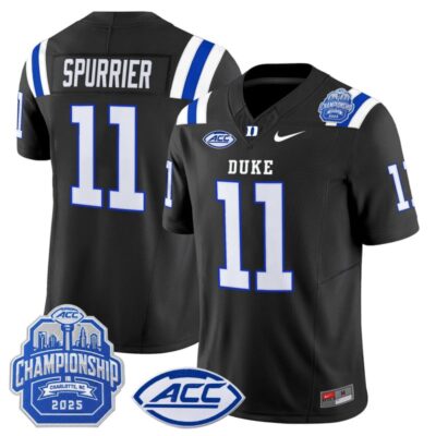 Duke Blue Devils 2025 ACC Championship Vapor Limited Jersey - Black / Steve Spurrier