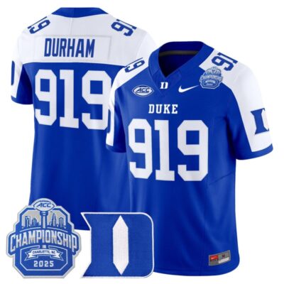 Duke Blue Devils 2025 ACC Championship Vapor Limited Jersey - Royal Alternate / Durham 919