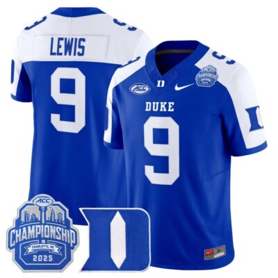Duke Blue Devils 2025 ACC Championship Vapor Limited Jersey - Royal Alternate / Thad Lewis
