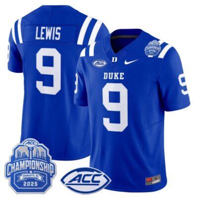 Duke Blue Devils 2025 ACC Championship Vapor Limited Jersey - Royal / Thad Lewis