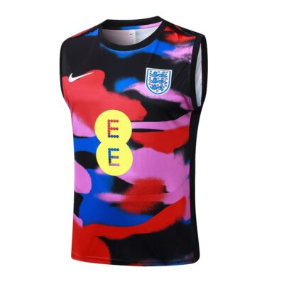 Alternative view of England 2025 2026 Red Pink Short Jersey Tank Top Soccer Training Suit