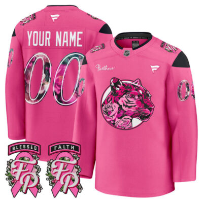 Florida Panthers 'Pink in the Rink' Premium Custom Jersey - Pink