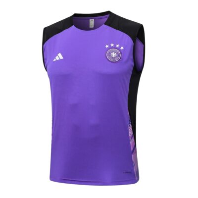 Alternative view of Germany 2024 2025 Purple Short Jersey Tank Top Soccer Training Suit
