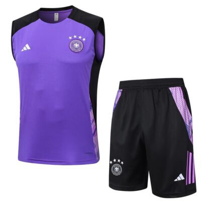 Germany 2024 2025 Purple Short Jersey Tank Top Soccer Training Suit