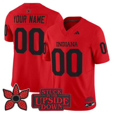 Indiana Hoosiers 'Stranger Things Edition' Vapor Limited Custom Jersey  - Red