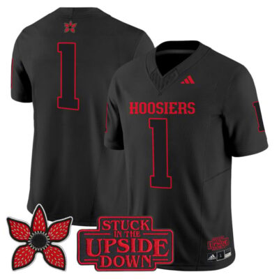 Indiana Hoosiers 'Stranger Things Edition' Vapor Limited Jersey - Black / #1 Team