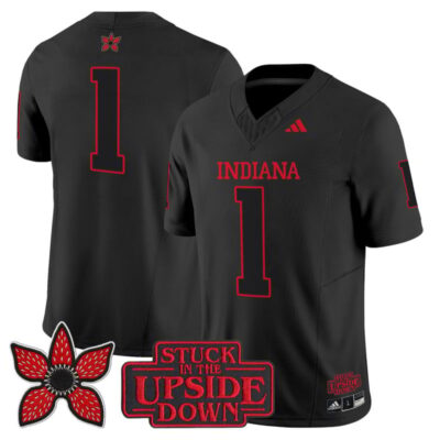 Indiana Hoosiers 'Stranger Things Edition' Vapor Limited Jersey  - Black / #1 Team