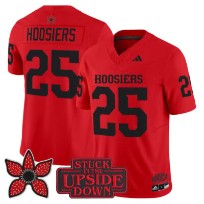 Indiana Hoosiers 'Stranger Things Edition' Vapor Limited Jersey - Red / #25 Hoosiers
