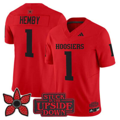 Indiana Hoosiers 'Stranger Things Edition' Vapor Limited Jersey - Red / Roman Hemby