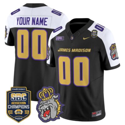 James Madison Dukes 2025 SBC Champions Vapor Limited Custom Jersey - Black Alternate