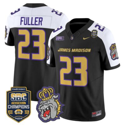 James Madison Dukes 2025 SBC Champions Vapor Limited Jersey - Black Alternate / Jordan Fuller