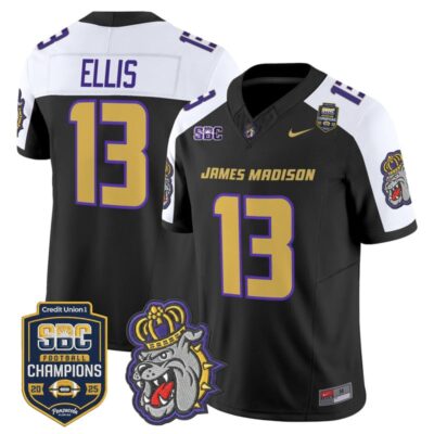 James Madison Dukes 2025 SBC Champions Vapor Limited Jersey - Black Alternate / Landon Ellis