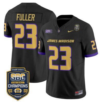 James Madison Dukes 2025 SBC Champions Vapor Limited Jersey - Black / Jordan Fuller