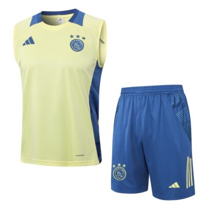 Jersey Tank Top Short Ajax 2024 2025 Yellow Soccer Training Suit